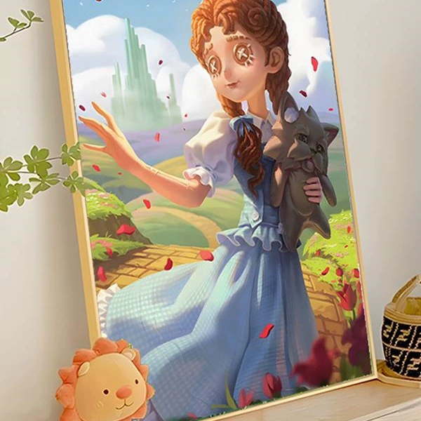 Портрет персонажа игры Identity 5 «Joseph» рыбак с красной девушкой садовника DIY заполняет цветную масляную живопись
