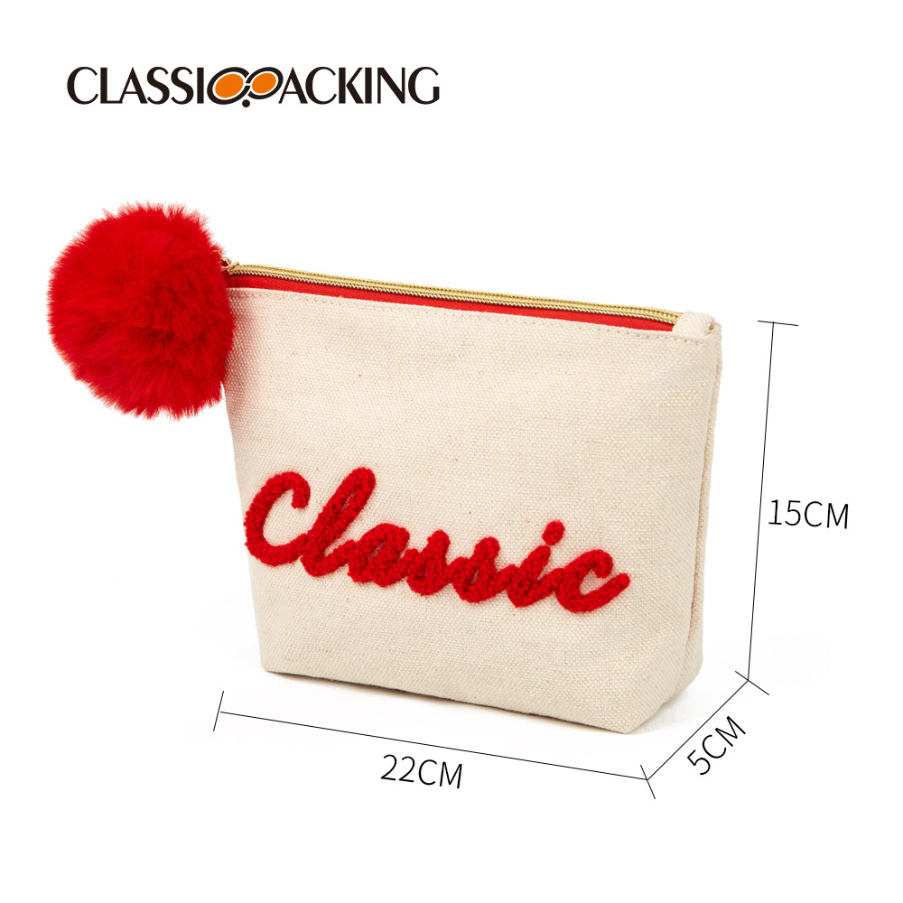 2024 nueva bolsa de lona impresa logotipo bordado de gran capacidad productos para el cuidado de la piel herramientas de belleza bolsa de almacenamiento portátil