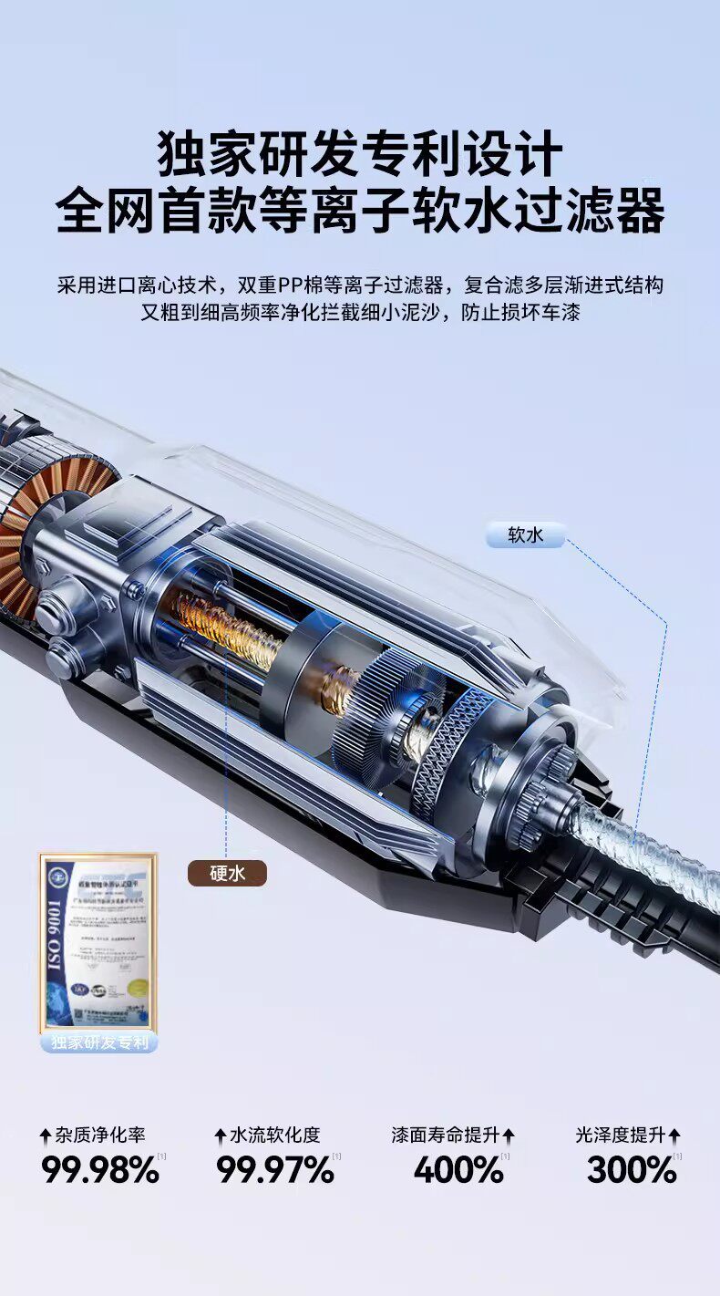 Wireless Car Washing Machine, Household High-Pressure Water Gun, Self-Priming, Portable Powerful Water Spray Gun, Rechargeable Lithium Battery