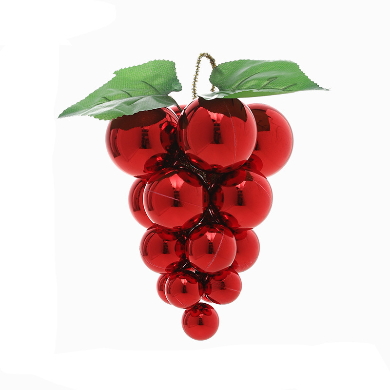 Bolas de Navidad de simulación de uva bola de árbol de Navidad colgante bola de plástico bola brillante decoración de la atmósfera del diseño de la escena