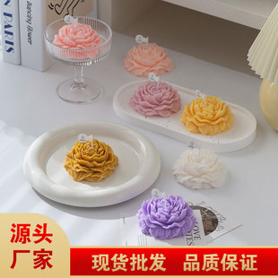 Peony Flower Shaped Scented Candle Mother's Day Artificial Flower Atmosphere Gift Fragrance Home Furnishings Souvenir