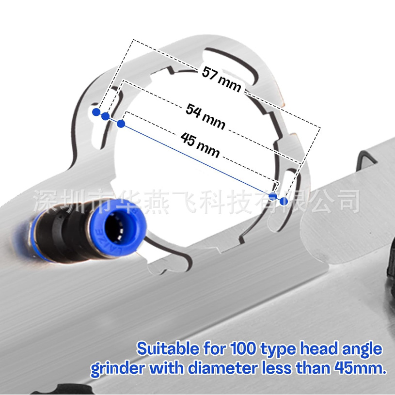 스테인리스 스틸 45° 모따기 도구, 앵글 그라인더용 모따기 홀더, 세라믹 타일의 45° 모따기에 적합