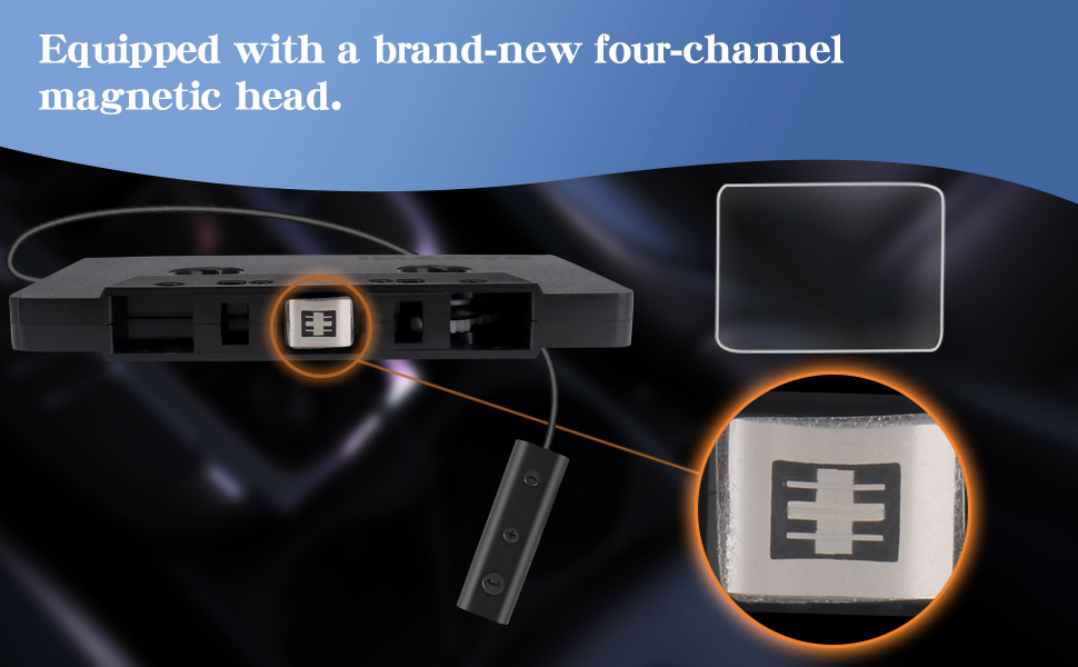 New Bluetooth Cassette MP3 Four-Channel Converter Player Mini USB