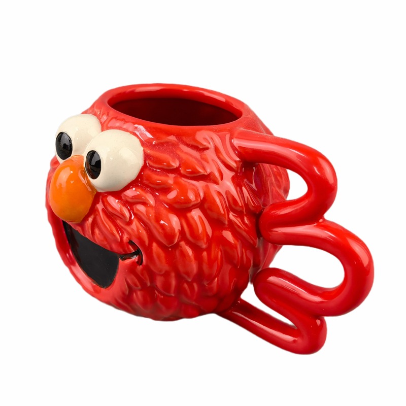 Linda pareja bibird 3D tridimensional pájaro Taza de cerámica taza de agua creativa mano pintada 3D animal taza