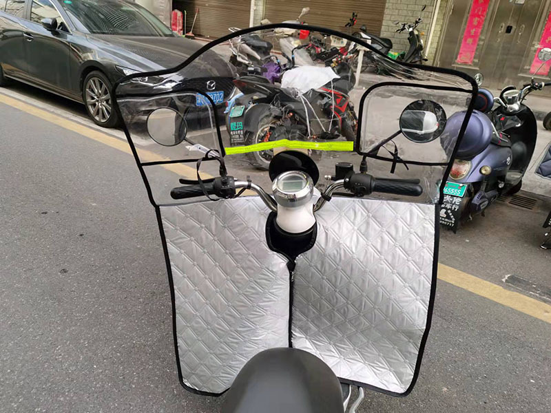 Electric Vehicle Windshield Transparent Rain-proof Cold-proof Winter Battery Car Motorcycle Windshield Artifact Heightened Windshield