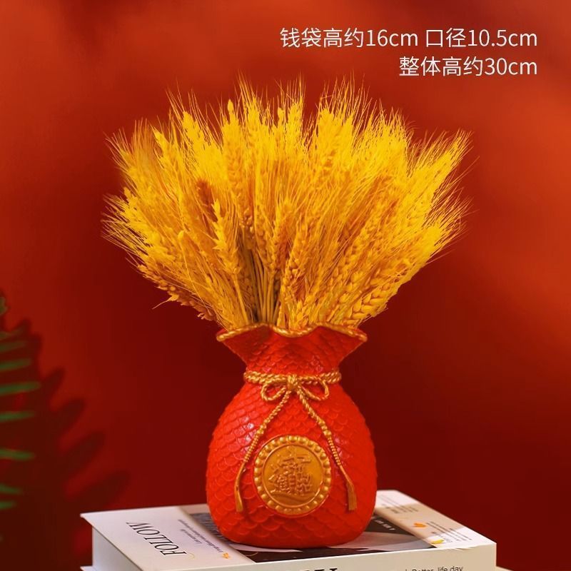 麦穗客摆放花电视柜装饰品花瓶插花大麦干花福袋布置用品|undefined