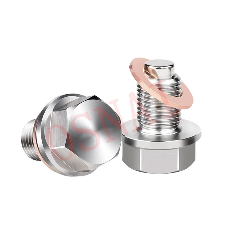 M14*1.5 Stainless Steel Oil Drain Screw Is Suitable for Honda/Ford Hyundai Mazda Strong Magnetic Oil Pan Bolts
