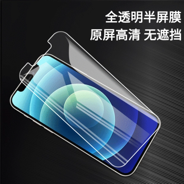 Fully transparent half -screen film
