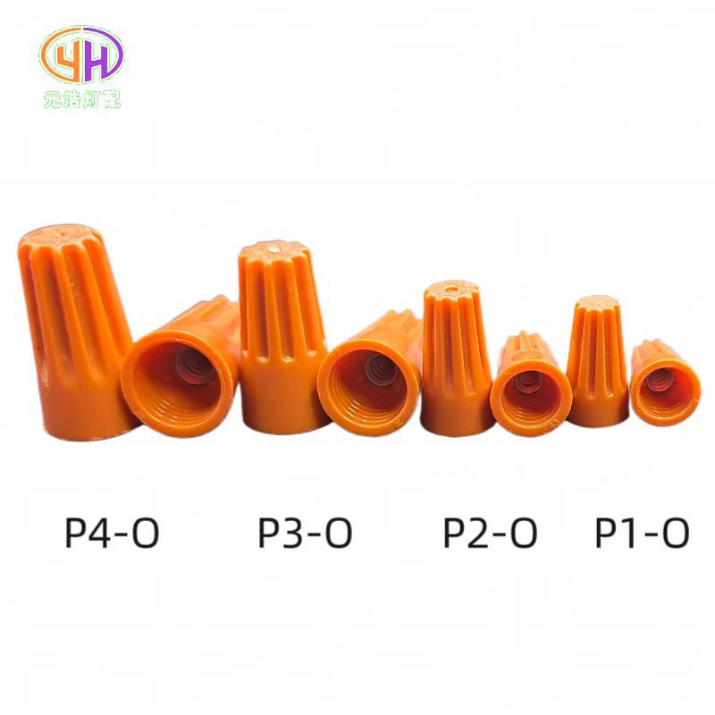 Spring-loaded spade connector with P4 spring contact, closed-end terminal, screw-type wire connector