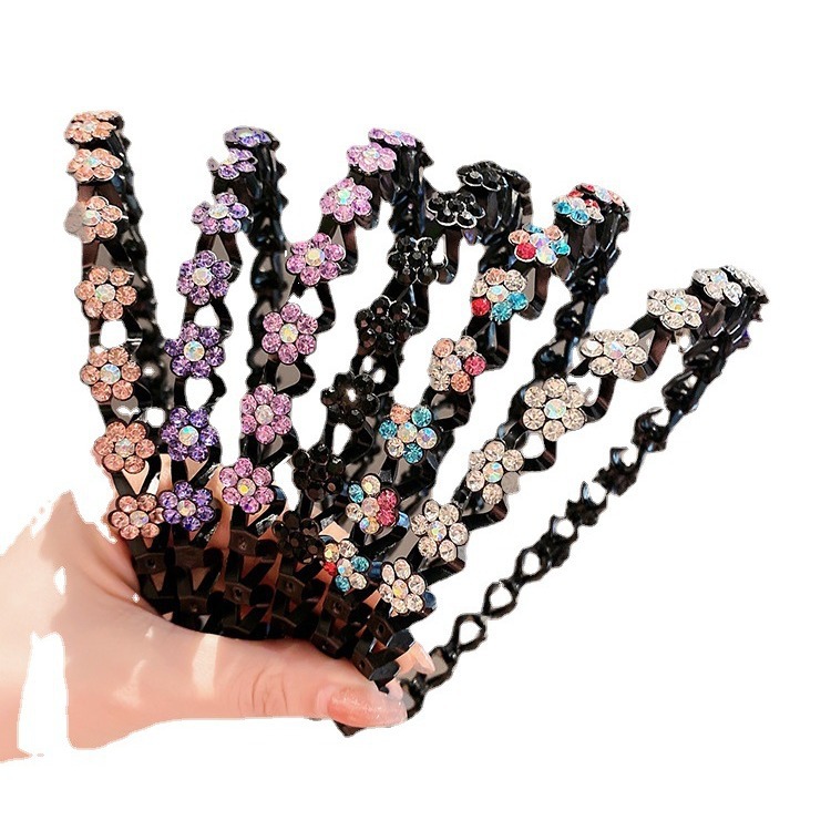 Diadema de estilo coreano horquilla de verano para mujer Celebridad de Internet 2022 nuevo estilo de pelo roto acabado artefacto lavado de cara horquilla diadema