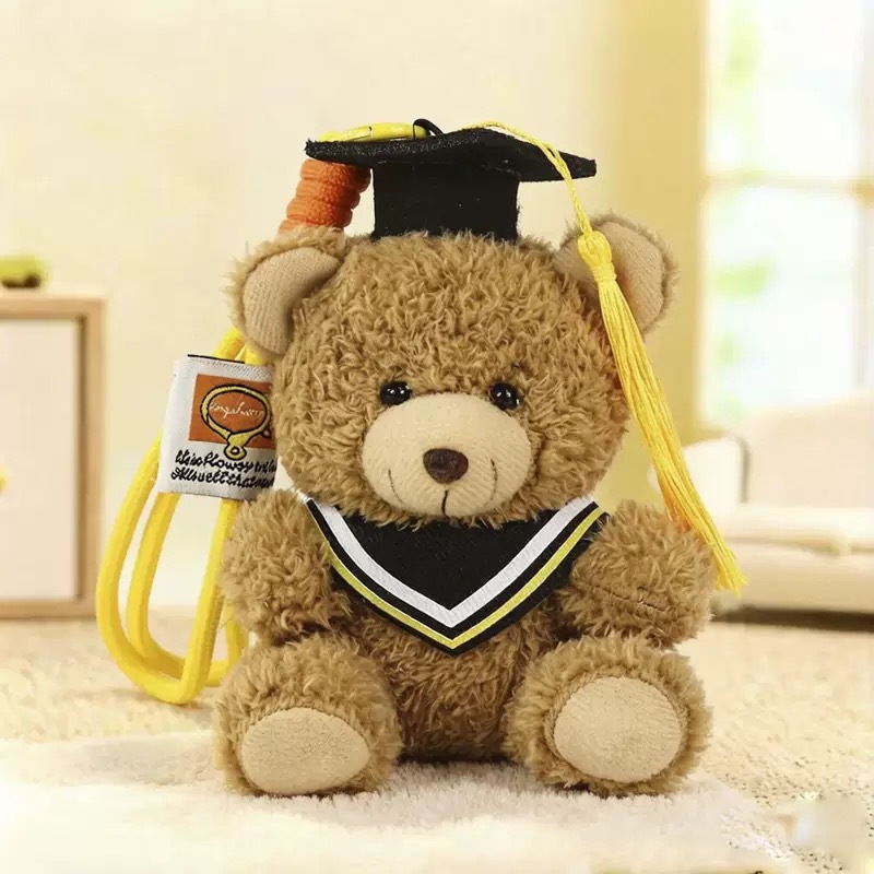 Temporada de graduación osos de peluche muñecas uniformes colgantes regalo de estudiantes Teddy Bear adorable recuerdos de graduación