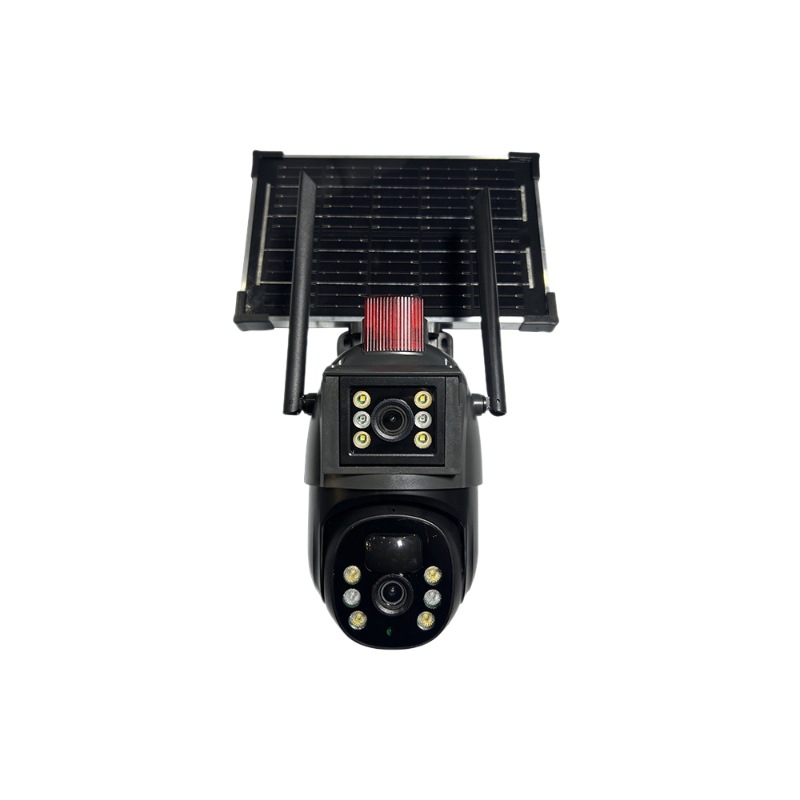 Cámara de monitoreo solar impermeable de alta definición interior y exterior horticultura general visión nocturna infrarroja cabeza de monitoreo a todo color