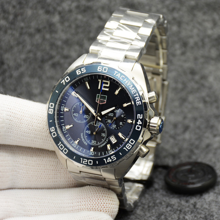 2022 new men's luxury sports quartz watch stainless steel waterproof six pin fashion watch AliExpress generation