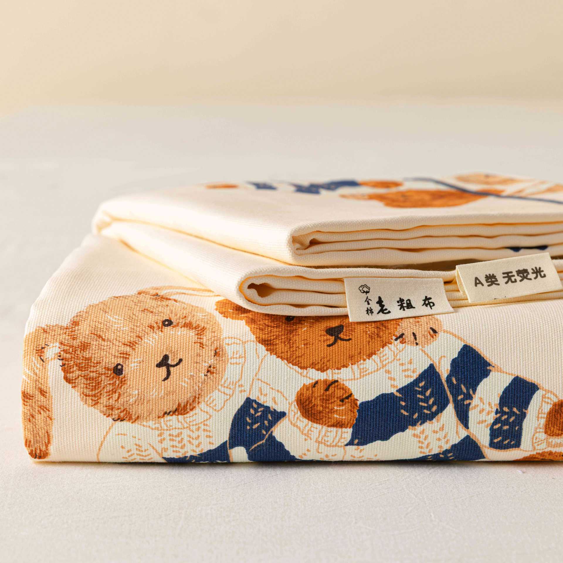 2025 nueva sábana de tela gruesa vieja de algodón de una sola pieza 100 dormitorio de algodón puro para niños y estudiantes sábana individual de tres piezas 2