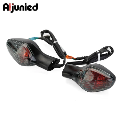 Suitable for Honda Crf300L Crf250L Rally Motorcycle Turn Signal Modified Front Turn Signal Car Light (Dönmə işıqları) - 300l-front-turn-light-3-lines-smoky-gray