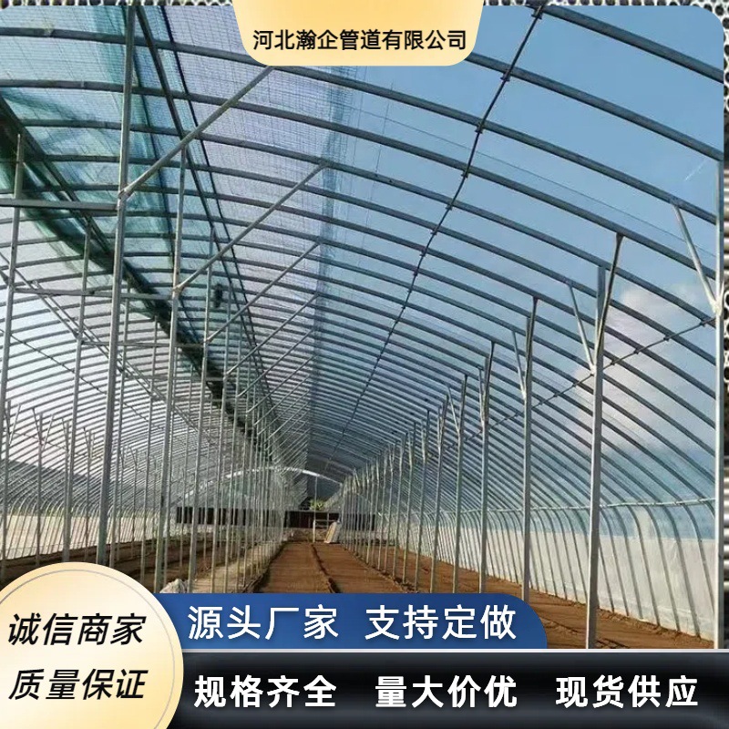 镀锌大棚管 蔬菜大棚养殖 规格齐全 现货销售农用大棚骨架