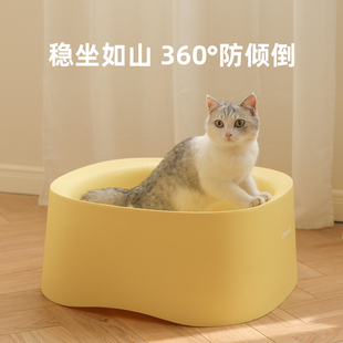 meoof full open cat litter box oversized anti-splash cat toilet cat litter box cat litter box