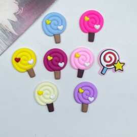 PVC软胶配饰卡通可爱棒棒糖DIY手机壳洞洞鞋水杯收纳盒饰品冰箱贴