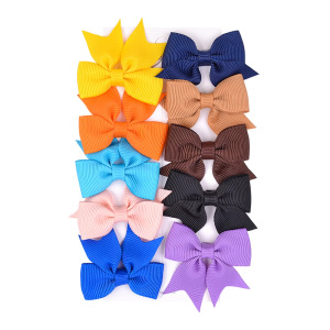 Juego de horquillas con lazo de cola de milano para niños de estilo caliente de Amazon, lindo y versátil, horquilla diaria para niñas europeas y americanas 323