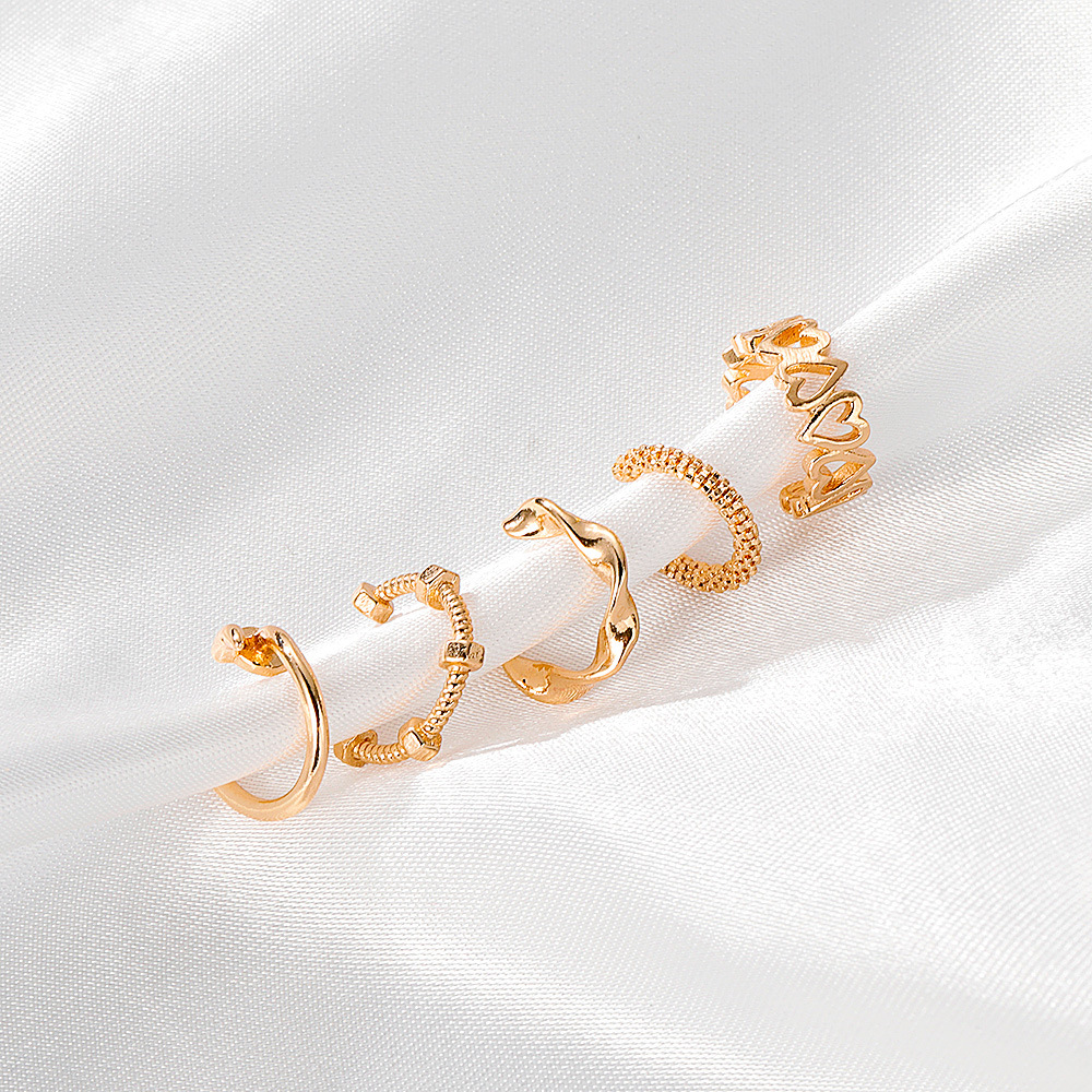 Geometric Pattern Simple Style Geometric Plating Copper No Inlaid Copper Earrings
