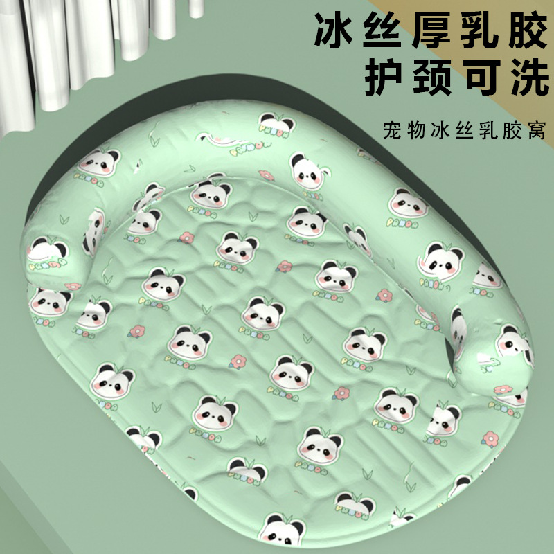 Almohadilla para perros Almohadilla para dormir de verano Almohadilla para perros de seda de hielo de látex Almohadilla de hielo para mascotas de enfriamiento