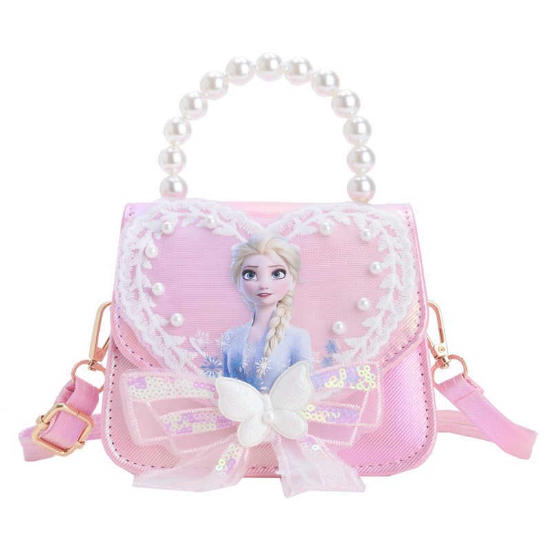 La niña transfronteriza Aisha bolso de hombro de este año, bolso de perla de moda popular, bolso de hombro para niños coreanos.