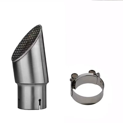 Motorcycle exhaust pipe, 51mm diameter, Motorcycle exhaust pipe - curved-style