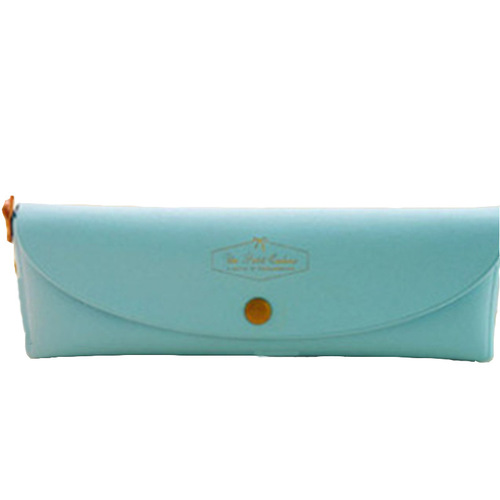Directly supplied from the manufacturer, Korean version of cute candy color PU pencil bag, creative macaron stationery bag, PVC boxed pencil bag