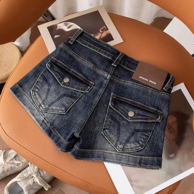 New Slimming and Hip-Lifting Straight-Leg Denim Shorts for Women, Summer New Slimming Butt-Hugging Hot Pants, Tight-Fitting Pants New Slimming and Hip-Lifting Straight-Leg Denim Shorts for Women, Summer New Slimming Butt-Hugging Hot Pants, Tight-Fitting Pants