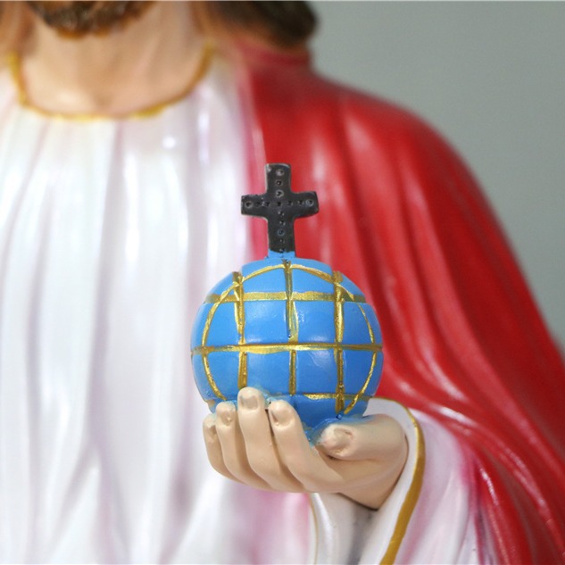 50cm transfronterizo del trono del rey, estatuas de la iglesia de la casa decora la sala de estar de la figura principal