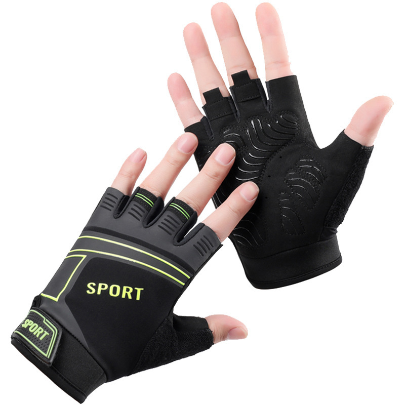 Guantes de fitness para hombres y mujeres al aire libre gimnasio deportes transpirable fino a prueba de golpes mancuerna levantamiento de pesas dinámico guantes de ciclismo