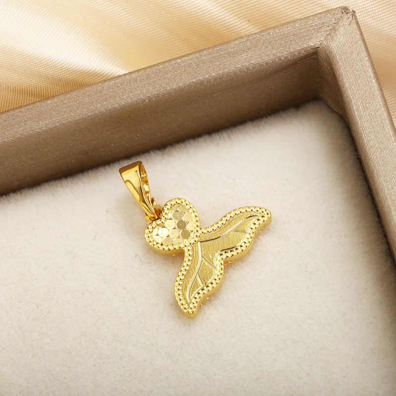 Xupe joyería nueva panal amor corona flor colgante cobre chapado en oro escala de peces superficie moda geométrica colgante creativo