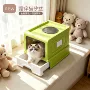 可折叠双面防臭超大猫砂盆