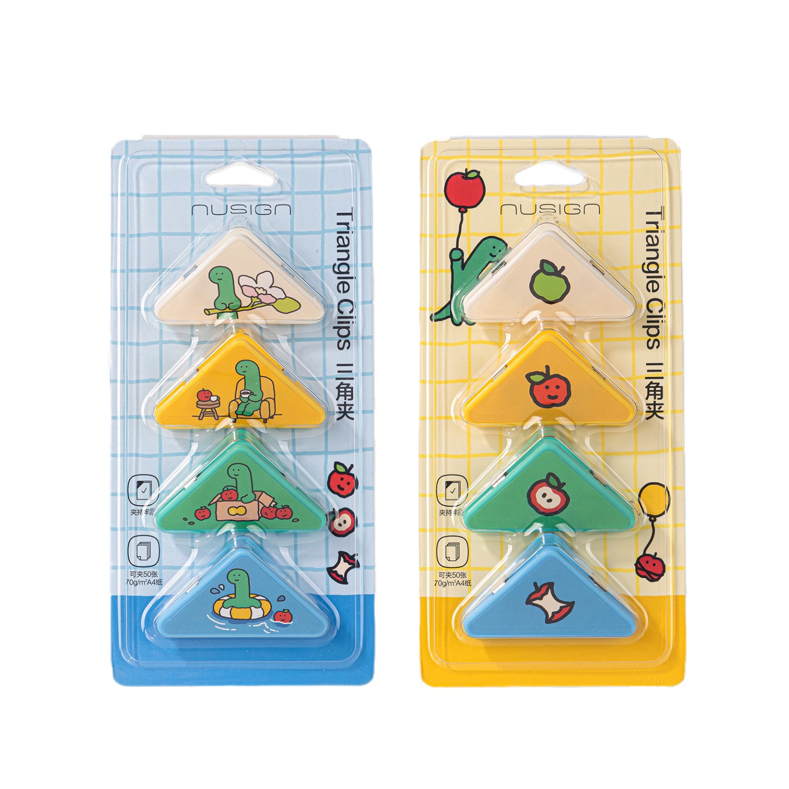 DeLine NS109 - Q Jiao Gu Triangle Clip Card Clip A4 Clip Protector de Esquina de Cuenta de mano