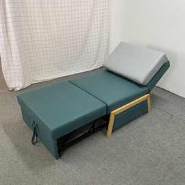 现代简约防水防污科技布小户型客厅卧室阳台功能折叠单人沙发床