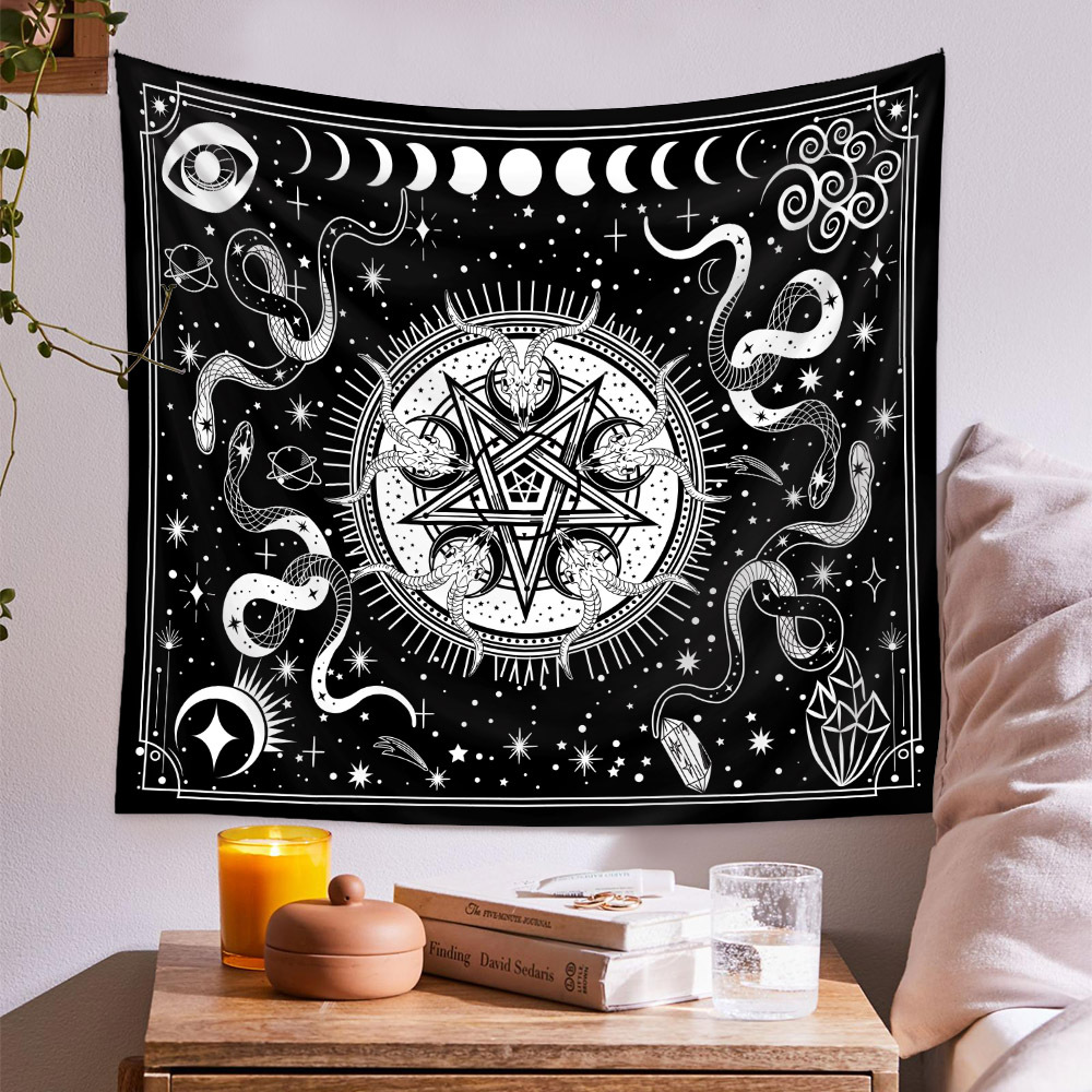 Bohemian Snake Moon Lines Tapestry Background Wall Decoration Wholesale Nihaojewelry display picture 6