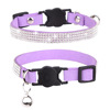 Shining rhinestone pets to prevent crawls, dwarf cat collars Small and small leather dog traction rope cross -border hot sales