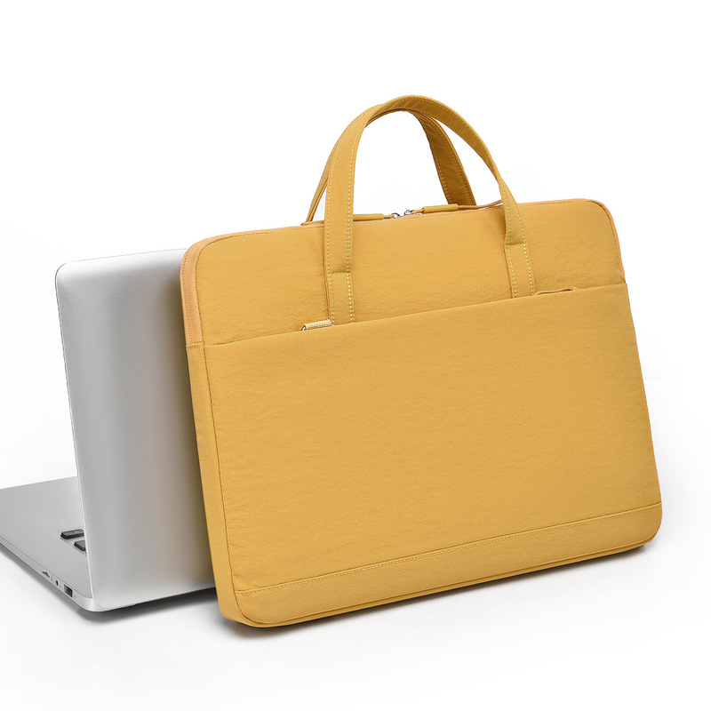 Laptop Bag for Women, Lightweight and Simple, 16inch Business Travel Office Velvet-Lined Tablet Notebook Shoulder Briefcase, Customizable