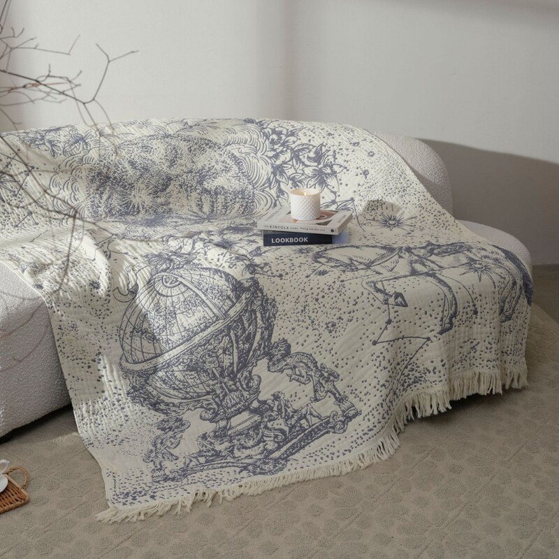 Starry Sky Horse Pure Cotton Four-Layer Gauze Blanket Multi-Functional Blanket Bed Sheets Bed Cover Sofa Towel Soft Breathable Towel Quilt Starry Sky Horse Pure Cotton Four-Layer Gauze Blanket Multi-Functional Blanket Bed Sheets Bed Cover Sofa Towel Soft Breathable Towel Quilt