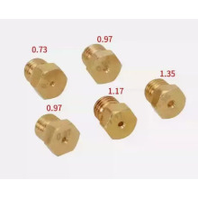 批发沙巴夫SABAF炉头煤气灶配件黄铜喷嘴0.73-0.97*2-1.17-1.35