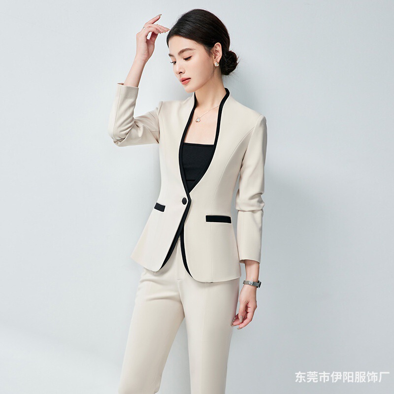 Suit Suit Women's Professional Formal Wear Autumn and Winter New Fashion Elegant Beautician Jewelry Store Medical Beauty Hotel Work Clothes Suit Suit Women's Professional Formal Wear Autumn and Winter New Fashion Elegant Beautician Jewelry Store Medical Beauty Hotel Work Clothes
