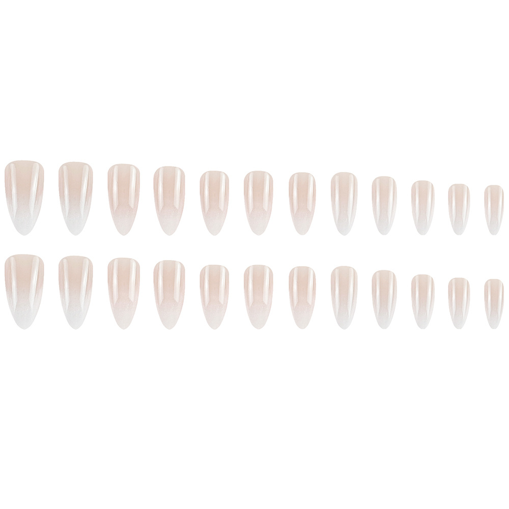 Gradiente rosa blanco suave manicure de alta calidad parche de uñas de hielo puro para sentir una atmósfera dulce para usar uñas image 6