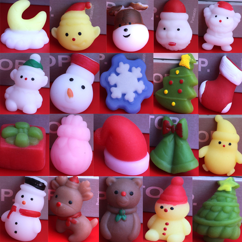 10g Weight Christmas Cute Christmas Tree Santa Claus Snowman Tpr Party Supplies Party Favors