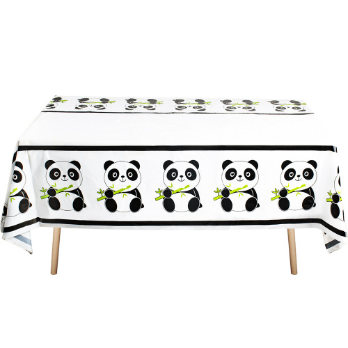 Collection of 100 Party Tablecloths Birthday Party Disposable PE Rectangle Picnic Birthday Plastic Tablecloth Decorations