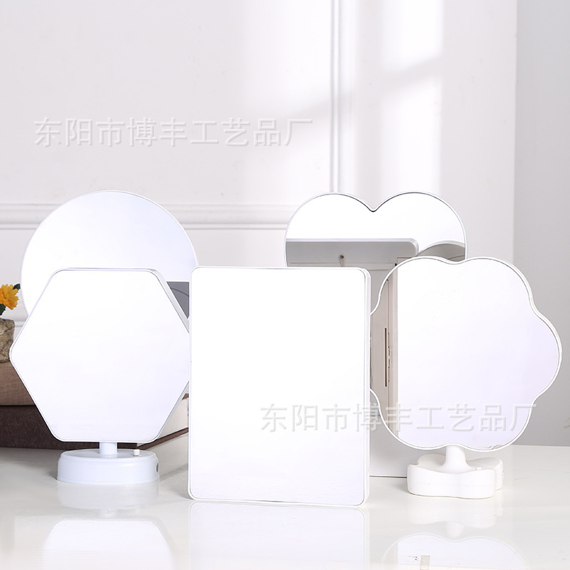 European-style new makeup mirror desktop multi-functional LED smart luminous desktop mirror home photo frame decoration wholesale European-style new makeup mirror desktop multi-functional LED smart luminous desktop mirror home photo frame decoration wholesale