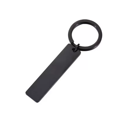 Glossy keychain stainless steel, direct factory sales, DIY
