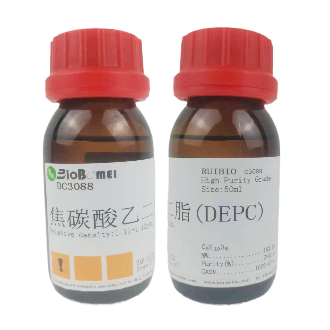 DEPC  焦碳酸乙二脂  ≥97%  科研实验试剂CAS:1609-47-8