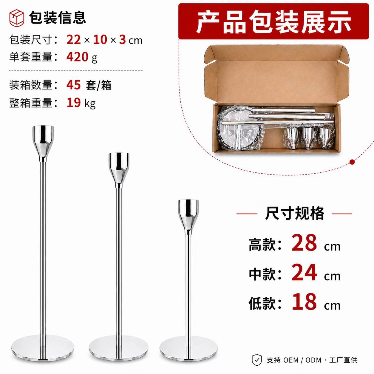 Amazon Hot Sale candelabros de hierro forjado europeo candelabros retro simple adornos candelabros de metal base oro