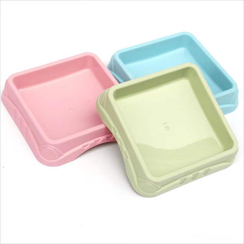 Vajilla para mascotas color caramelo plástico solo tazón gato y perro tazón universal mediano y pequeño tazón de comida para perros cuenca de agua