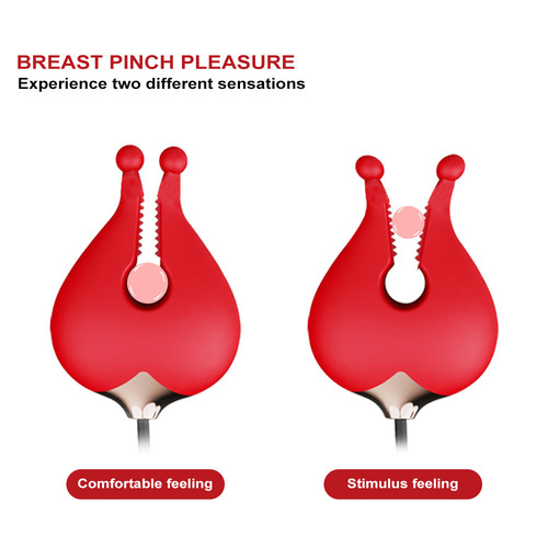 Hot-selling vibrating breast clamp, rose vibrator, AV stick, massage stick for women, female body masturbation device, female vibrator
